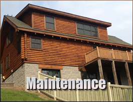  Pendleton, North Carolina Log Home Maintenance